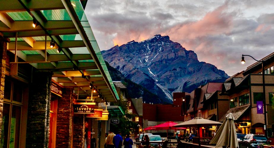 Banff National Park nacht Banff National Park nacht